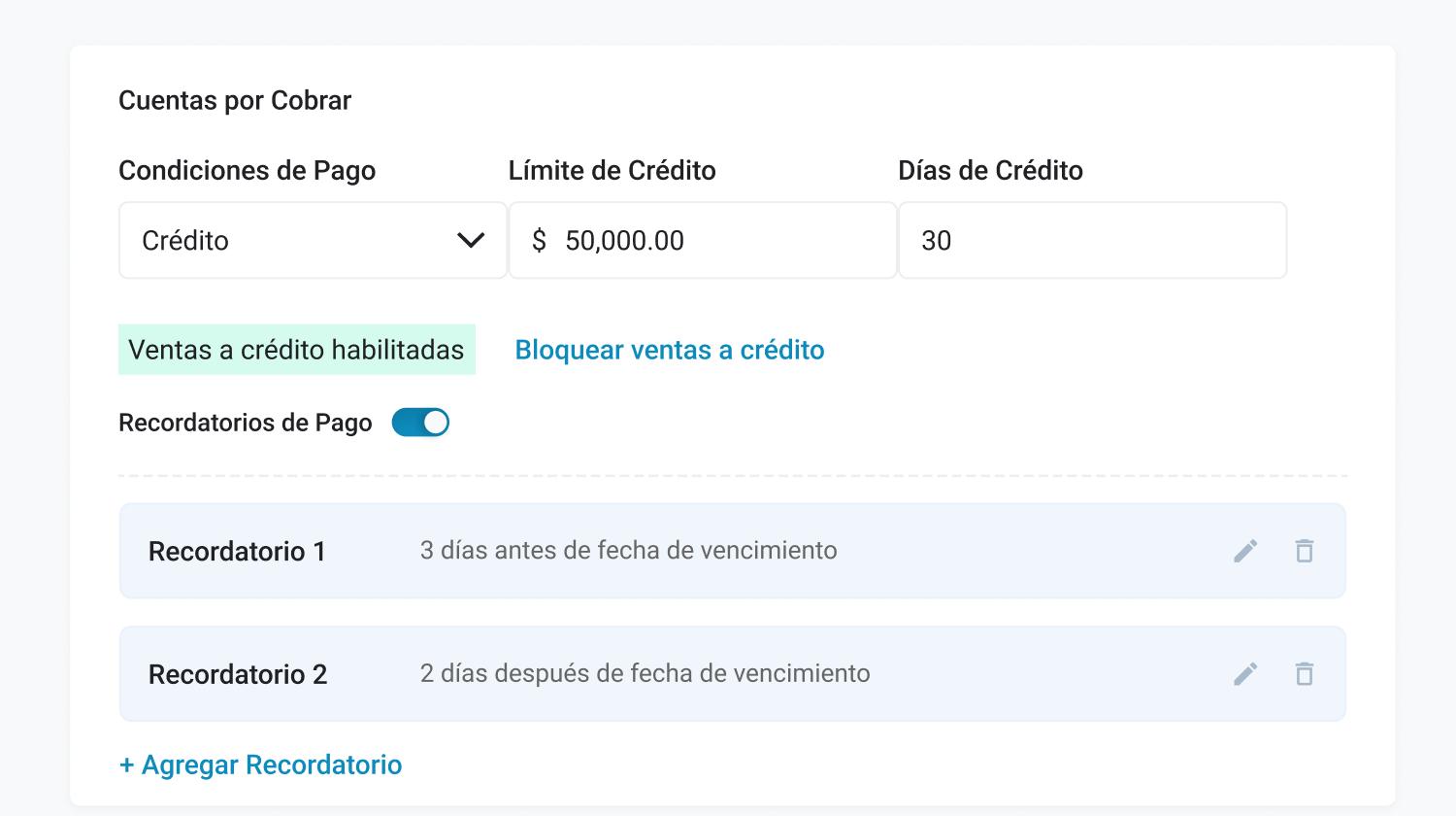 Control de cobranza