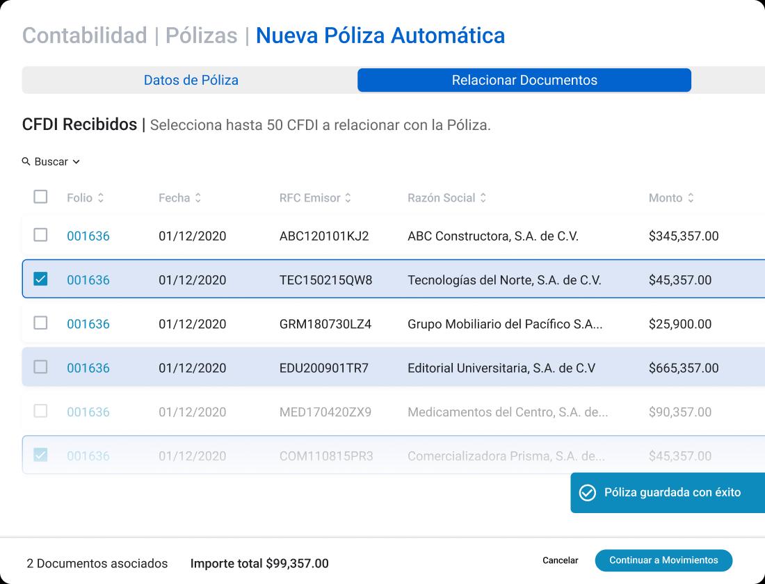 Nueva póliza automática