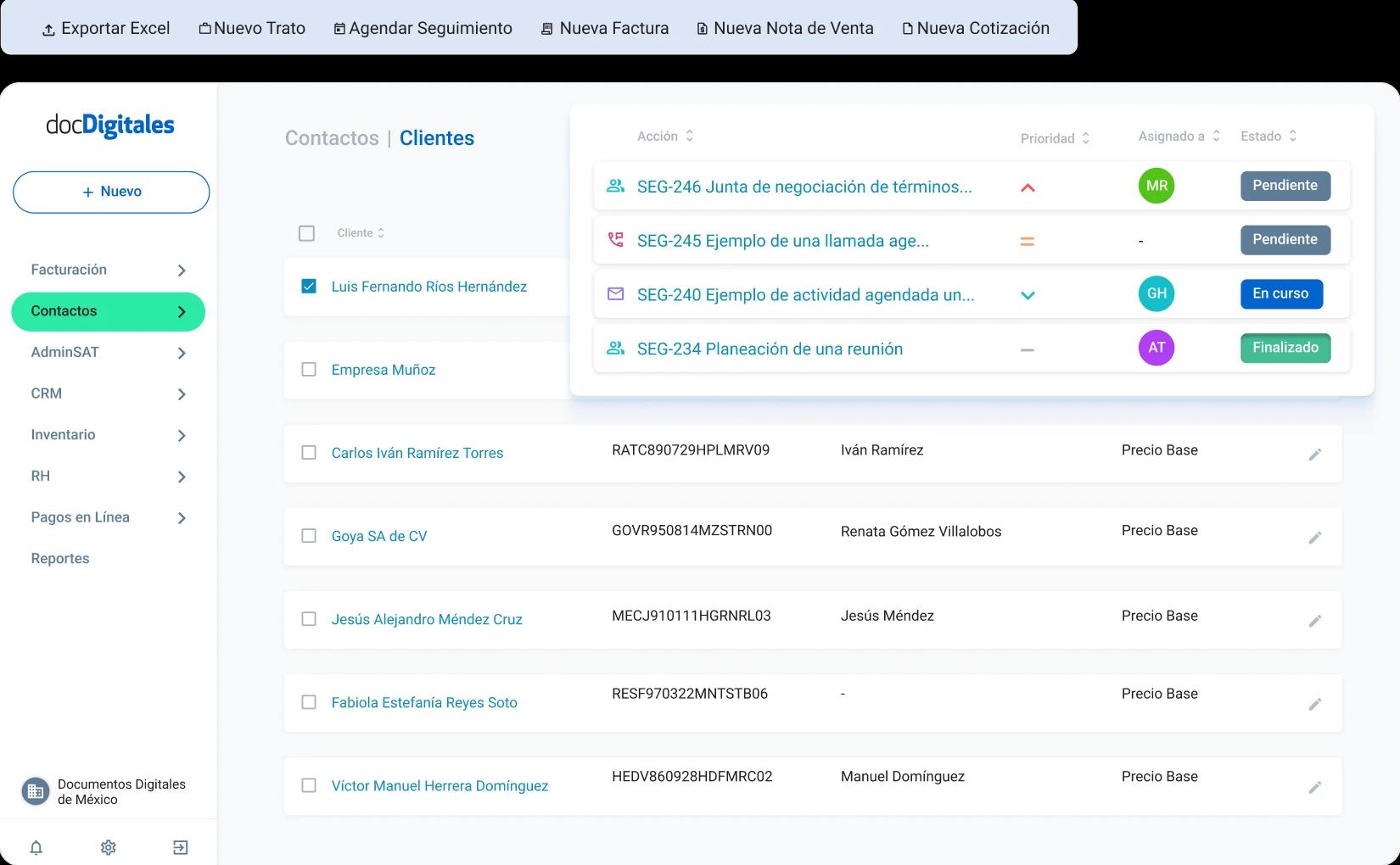 Da seguimiento puntual a cada cliente potencial