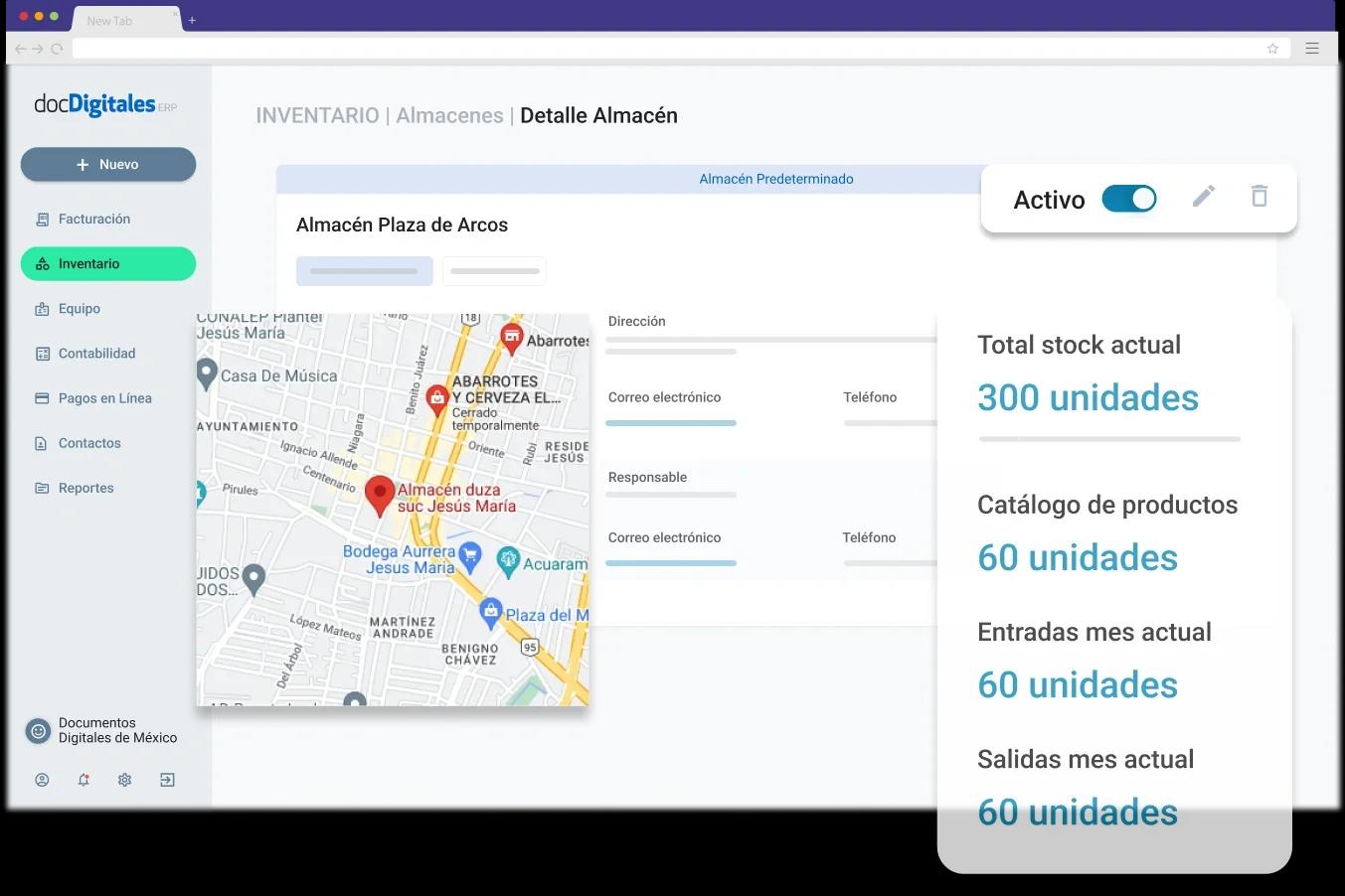 Software para control de inventarios multialmacen